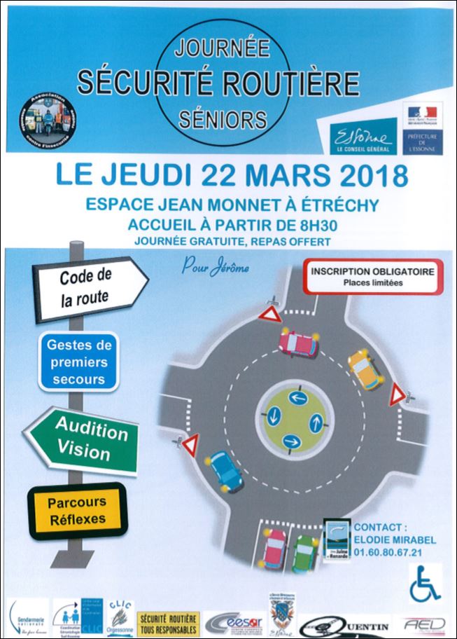 Journée Sécurité Routière Séniors à Etrechy - Villeneuve Sur Auvers